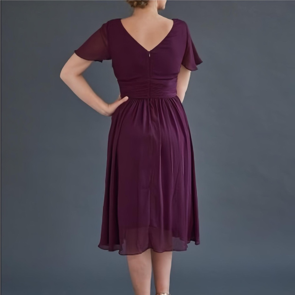 🍇 Joanie Clothing “Gracie” Dress – Plum Purple – Size US 10 🍇 - Picture 3 of 9
